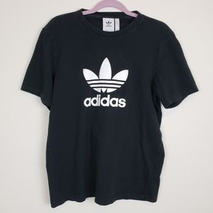 Adidas large logo spell out tee size M